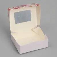 Кондитерская упаковка, коробка с ламинацией «Сладости», 10 х 8 х 3.5 см