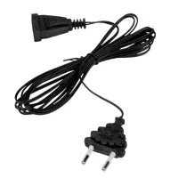 Удлинитель для комнатных гирлянд, 3 м, тёмная нить, УМС-вилка