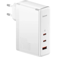 Зарядное устройство сетевое Baseus GaN5 Pro 140W EU White (CCGP100202)