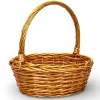 Набор корзин 3 шт 44х44х16, 37х37х14, 31х31х12 см руска 17/15/13см  лоза натур