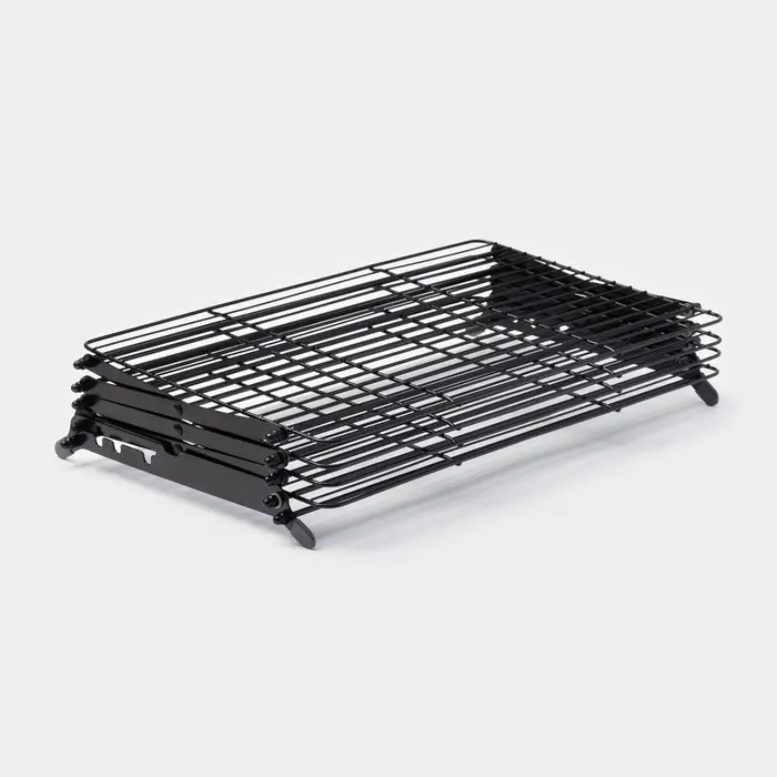 Решётка для глазирования и остывания кондитерских изделий KONFINETTA, 4 яруса, 43.5&times;25.5&times;8 см, чёрная