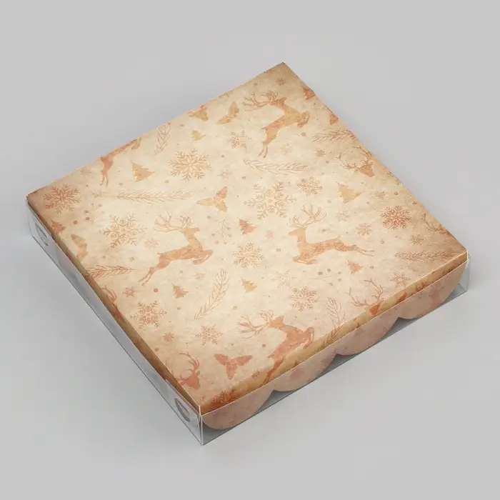 Коробка для печенья, «Исполнения желаний», 15×15×3 см, Новый год Коробка для печенья, «Исполнения желаний», 15×15×3 см, Новый год