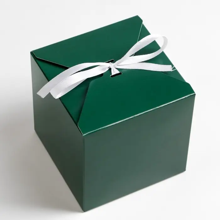 Коробка складная изумрудная, 10×10×10 см Коробка складная изумрудная, 10×10×10 см