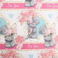 Бумага упаковочная глянцевая For you, Me To You, 70×100 см