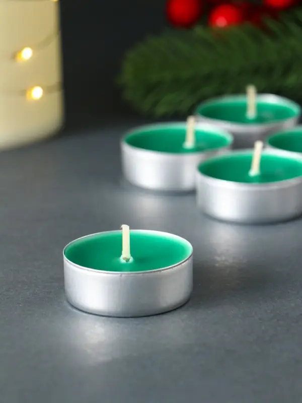 Набор чайных свечей ароматических "Снежный кипарис" 9 штук