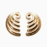 Серьги металл «Волна», цвет золото Серьги металл «Волна», цвет золото