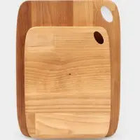 Набор разделочных досок, 2 шт., 27.5&times;21 см,22.2&times;17 см, дерево берёза, пропитаны минеральным маслом