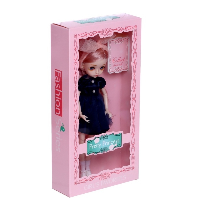 Кукла модная шарнирная  Кукла модная шарнирная "София" в платье, МИКС в ПАКЕТЕ