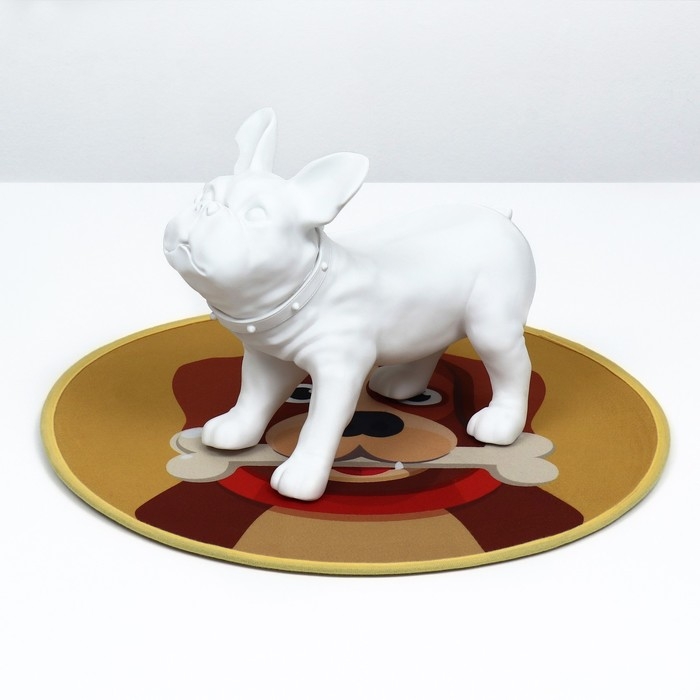 Коврик для животных, EVA+полиэстер, d=60 см. жёлтый Коврик для животных, EVA+полиэстер, d=60 см. жёлтый