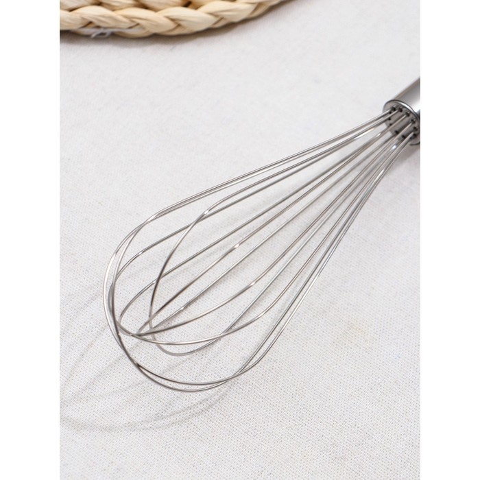 Набор венчиков для взбивания Доляна «Стандарт», 3 шт: 30 см, 25 см, 21 см, цвет серебристый Набор венчиков для взбивания Доляна «Стандарт», 3 шт: 30 см, 25 см, 21 см, цвет серебристый