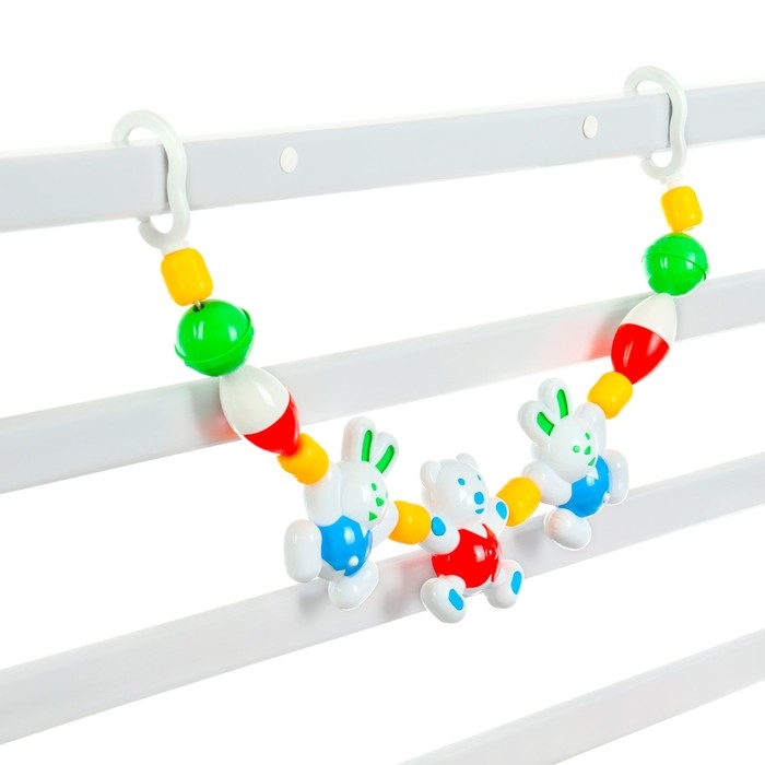 Растяжка на коляску/кроватку «Веселые друзья», цвет МИКС, р-р 44-72, Аэлита Растяжка на коляску/кроватку «Веселые друзья», цвет МИКС, р-р 44-72, Аэлита