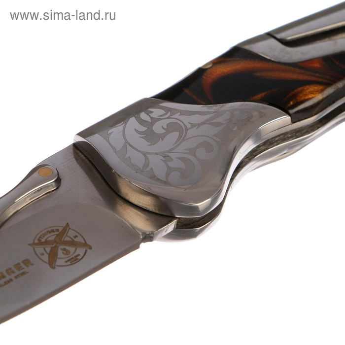 Складной нож Stinger с клипом, 165 мм, рукоять: нержавеющая сталь, дерево, подарочный бокс Складной нож Stinger с клипом, 165 мм, рукоять: нержавеющая сталь, дерево, подарочный бокс
