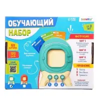 Обучающий набор с карточками, русская озвучка, 60 карточек, красный ZABIAKA