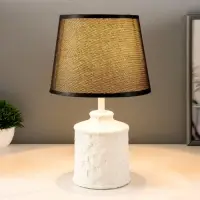 Лампа настольная RISALUX &laquo;Лейла&raquo;, Е14, 40 Вт, чёрно-белая, 20&times;20&times;33 см