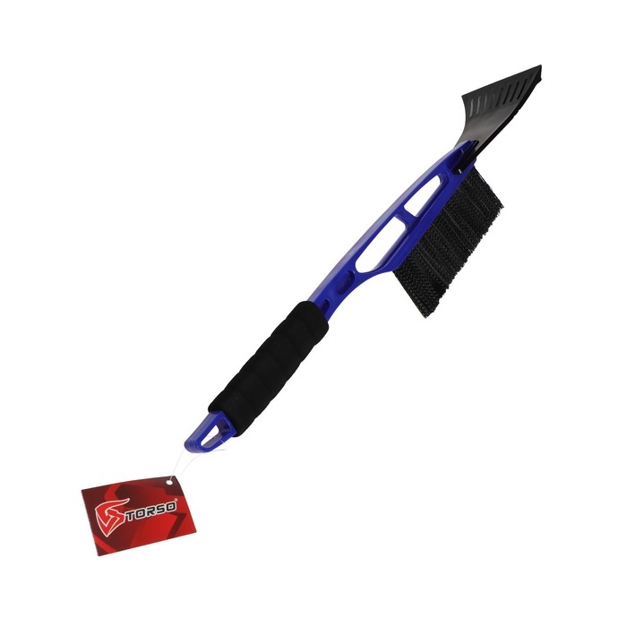 Щетка сметка TORSO, 52 см, со скребком, мягкая ручка, МИКС Щетка сметка TORSO, 52 см, со скребком, мягкая ручка, МИКС