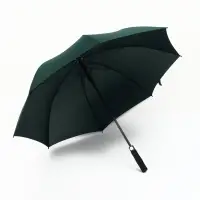 Зонт - трость полуавтоматический &laquo;Однотон&raquo;, эпонж, 8 спиц, R=60/70 см, d=120 см, зелёный