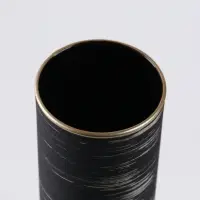 Ваза «Эстетика», h=26 см, стекло, чёрная