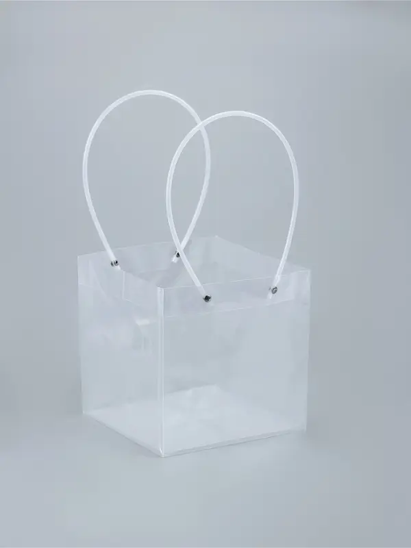 Пакет подарочный с квадратным дном, прозрачный ПП, 18&times;18&times;18 см