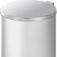 Ведро мусорное с педалью стальное, хром, 250х600мм, объем 30л