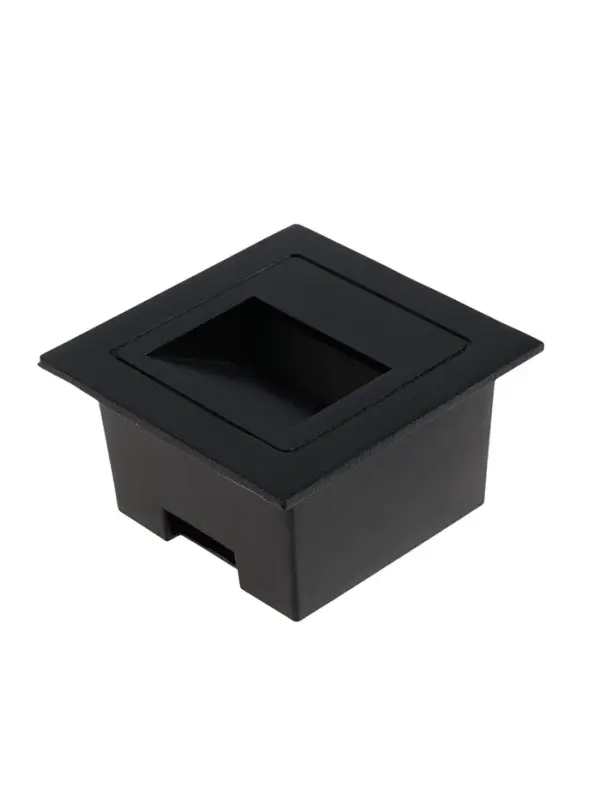 Встраиваемый светильник для лестницы, IP65, 3 Вт, 4000К, 68&times;68 мм, квадратный, чёрный, свечение нейтральное белое