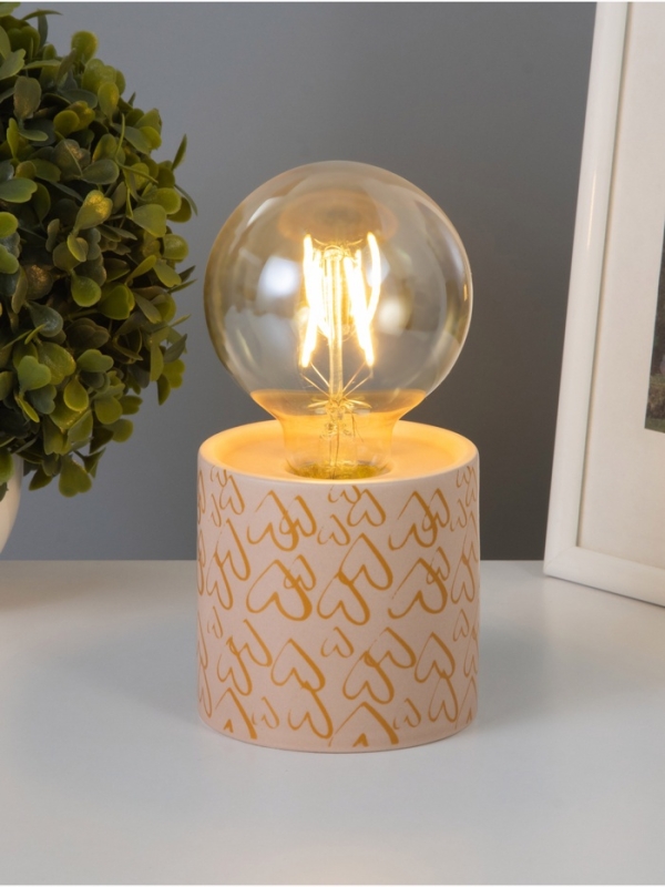 Светильник Светильник "Цилиндр" малые сердца LED 2хАА 8,5х8,5х17см