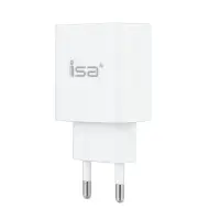 Переходник сетевого зарядного устройства HS18 на USB + Type-C  PD20W + QC3.0 ISA белый