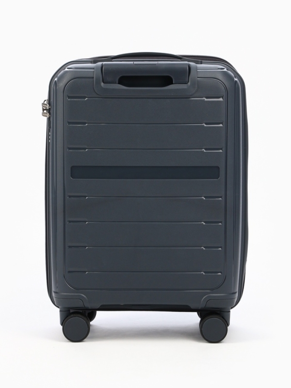 Чемодан 20 Чемодан 20", PP, 38*22*56, отд на молнии, код замок, 4 колеса, серый