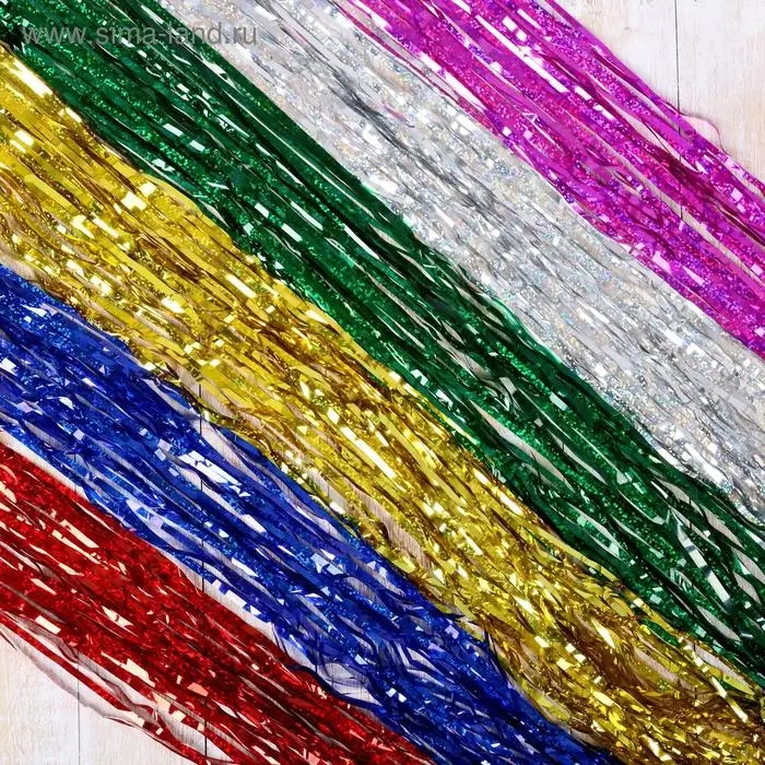 Дождик новогодний «Зимнее волшебство. Блеск», L - 180 см, МИКС Дождик новогодний «Зимнее волшебство. Блеск», L - 180 см, МИКС