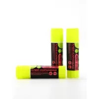 Клей-карандаш PROвыбор, 15 г. "Черный неон" набор 3 шт