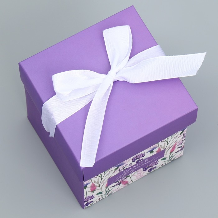 Коробка подарочная складная, упаковка, «Самой прекрасной», 10 х 10 х 10 см Коробка подарочная складная, упаковка, «Самой прекрасной», 10 х 10 х 10 см