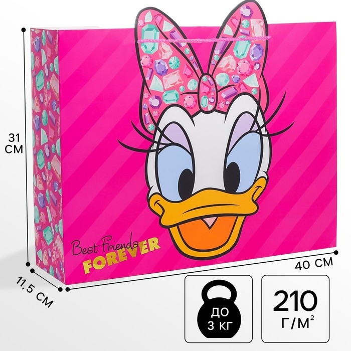 Пакет подарочный, 40х31х11.5 см, упаковка, Минни Маус Пакет подарочный, 40х31х11.5 см, упаковка, Минни Маус