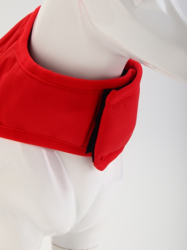 Куртка - попона двусторонняя, размер M (ДС 28, ОГ 42 см, вес 6-8 см), красная