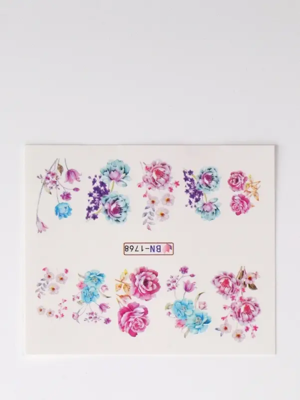 Слайдеры для ногтей «Летнее поле», разноцветные Слайдеры для ногтей «Летнее поле», разноцветные