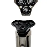 Электробритва Sakura SA-5433BK, роторная, 3 плавающие головки, LED дисплей, 5 Вт, АКБ, чёрная