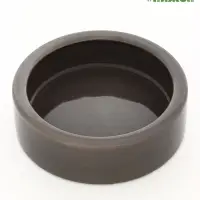Миска керамическая 100 мл - 10&times;10&times;3 см, коричневая