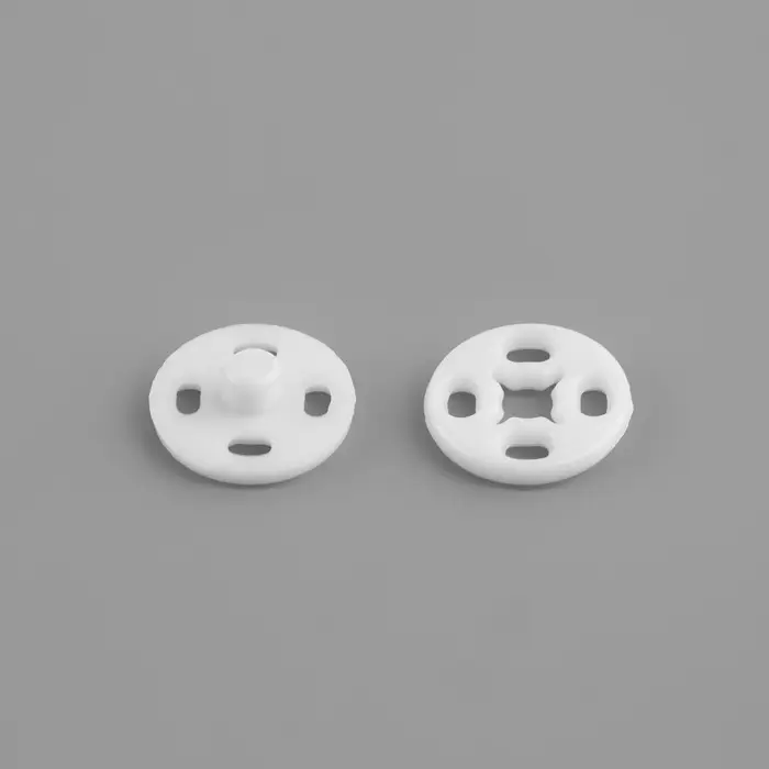 Кнопки пришивные, d=10 мм, 10 шт., белые