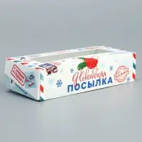 Коробка складная «Новогодняя посылка», 17 х 7 х 4 см