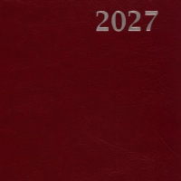 Ежедневник датированный 2027 Attache АГЕНДА А5 168л 138x213 под кожу бордов