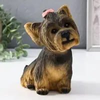 Фигурка Щенок Йорк, бежевый  21*13*20