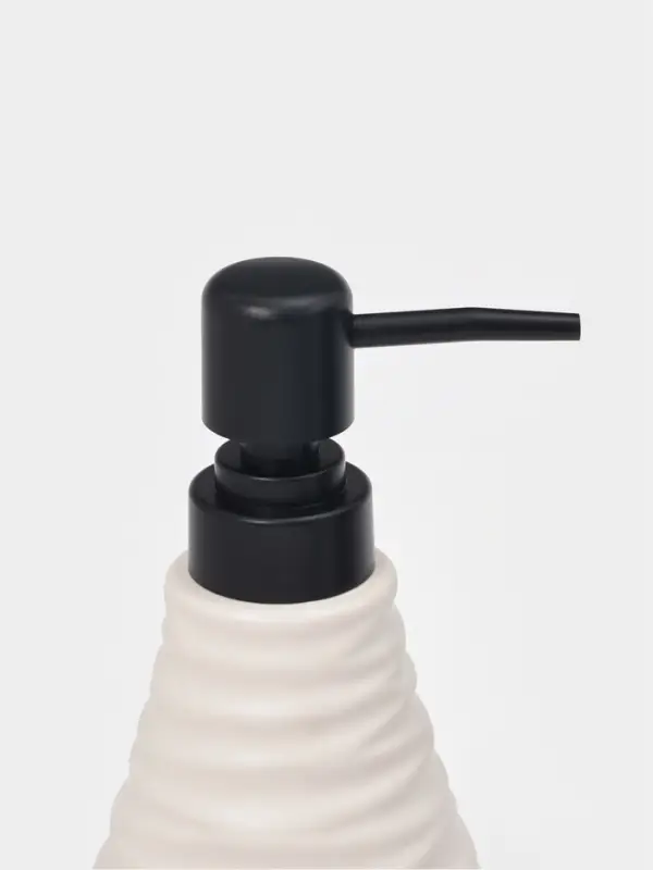 Набор для ванной "Sea Salt", 3 предмета (дозатор для мыла, стакан, подставка), цвет белый