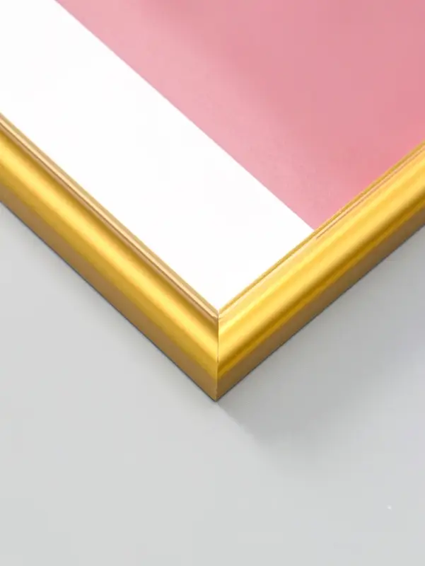 Фоторамка для фото 30х40 см "Oframe", пластик, золотой, (пластиковый экран)