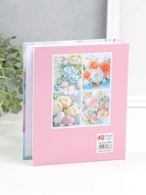 Фотоальбом на 40 фото 10х15 см "Весеннее цветение" в коробке 4,5х14х17 см