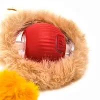 Интерактивная игрушка для кошек &laquo;Убегающий мех&raquo;, красная