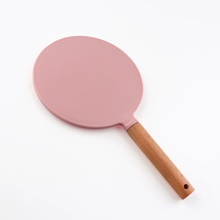 Зеркало с ручкой, d зеркальной поверхности 12 см, цвет розовый Зеркало с ручкой, d зеркальной поверхности 12 см, цвет розовый