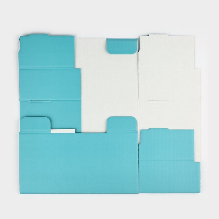 Коробка подарочная складная, упаковка, «Голубая», 31 х 25.5 х 16 см