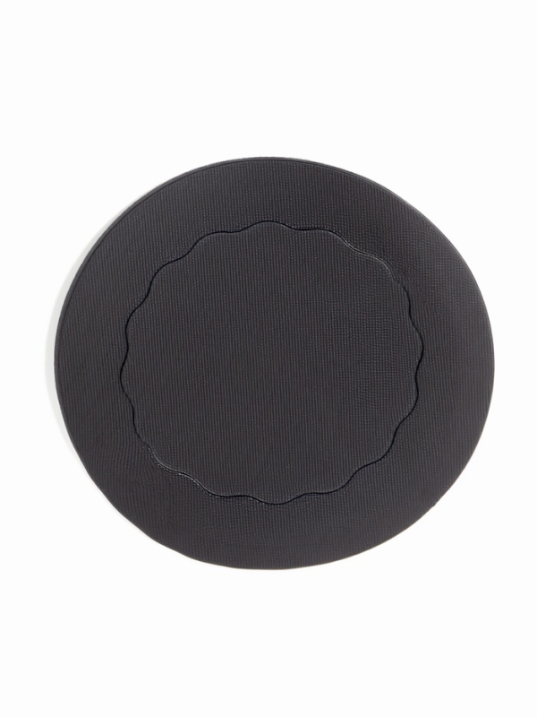 Варежка для пилинга, с держателем, d = 12 см, цвет чёрный Варежка для пилинга, с держателем, d = 12 см, цвет чёрный