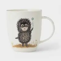 Кружка КОРАЛЛ &laquo;Ёжик в тумане&raquo;, 380 мл, фарфор, белая