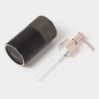 Аксессуары для ванной Доляна &laquo;Классика&raquo;, 4 предмета: дозатор 300 мл, мыльница, 2 стакана, чёрные