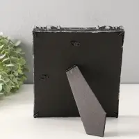 Фоторамка пластик 13х18 см "Узорная" тёмное серебро 19х23,8 см