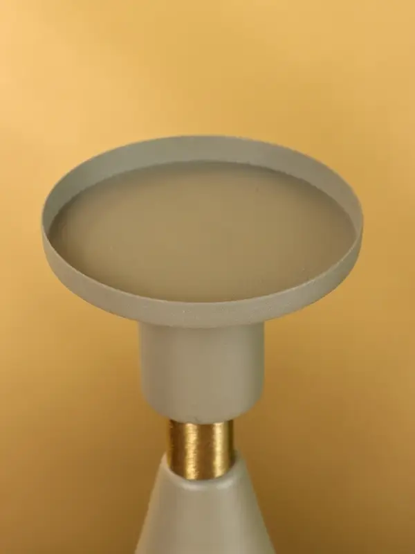 Подсвечник на 1 свечу текстурный "Графитовый" 10,5х10,5х19,5 см